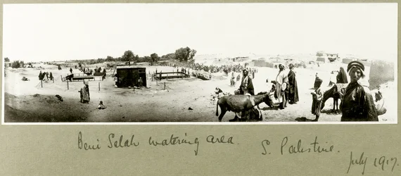 Beni Saleh Wasserstelle, Juli 1917